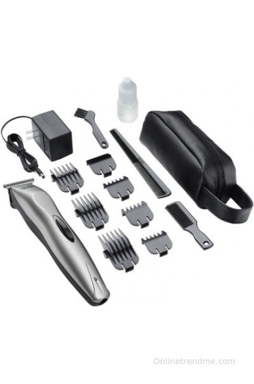 Andis BTF 14-Piece Rechargeable Grooming Kit Trimmer(Silver)